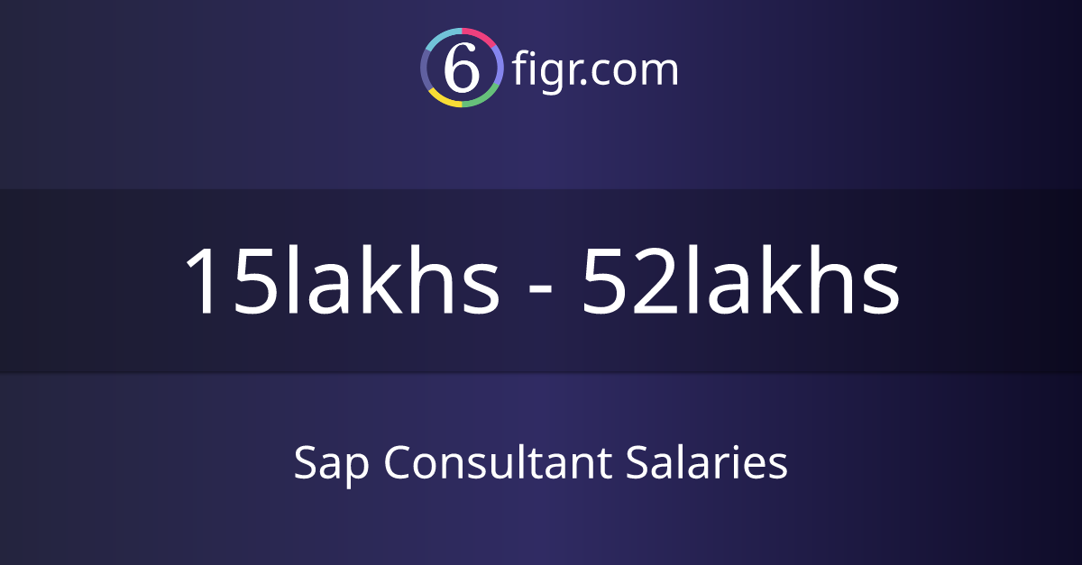 Sap Consultant Salaries 2024, Average salary ₹17 lakhs