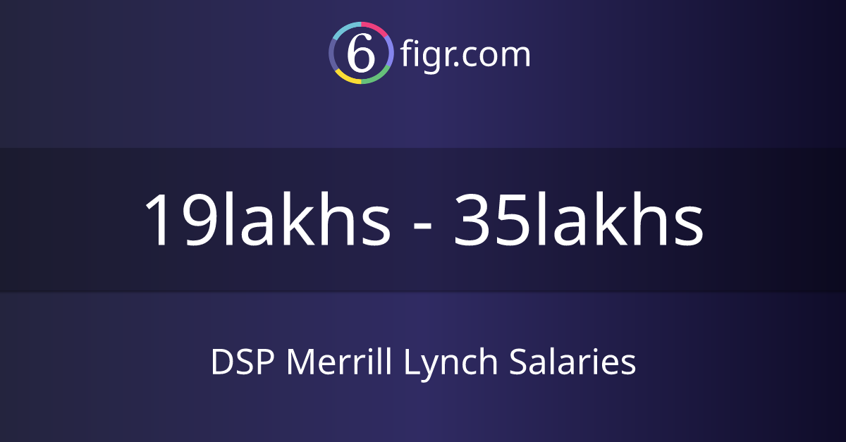 DSP Merrill Lynch Salaries 2024, Average salary ₹23 lakhs