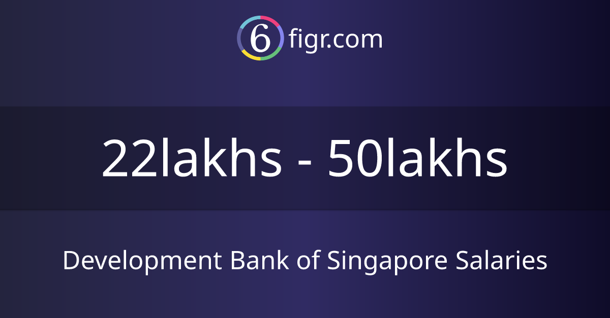 Development Bank of Singapore Salaries 2024, Average salary ₹26 lakhs