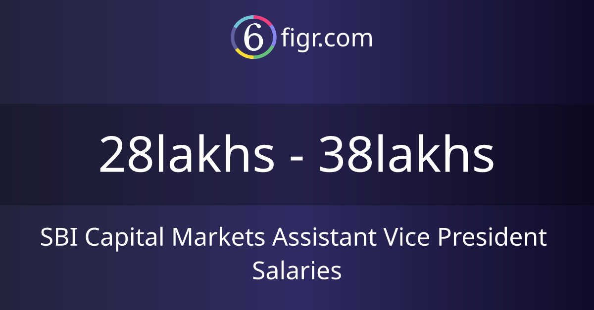 SBI Capital Markets Assistant Vice President Salaries 2024, Average